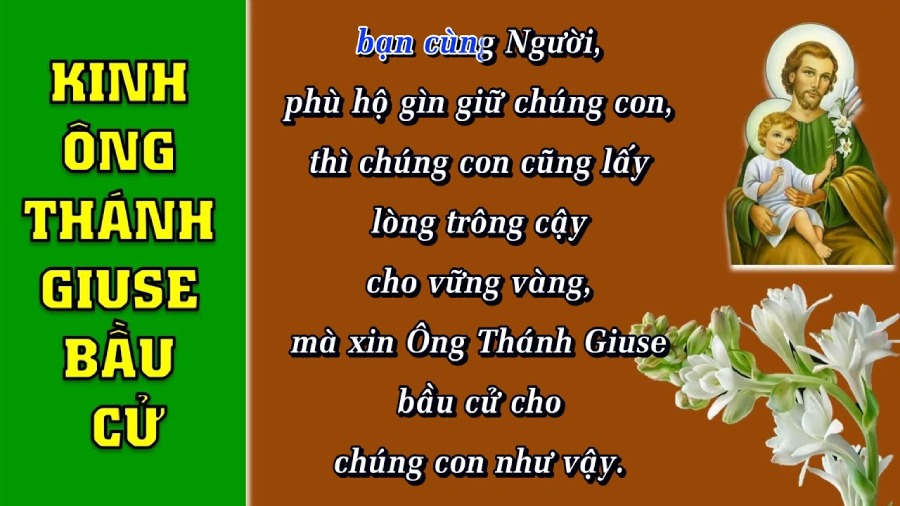 Kinh ông Thánh Giuse bầu cử